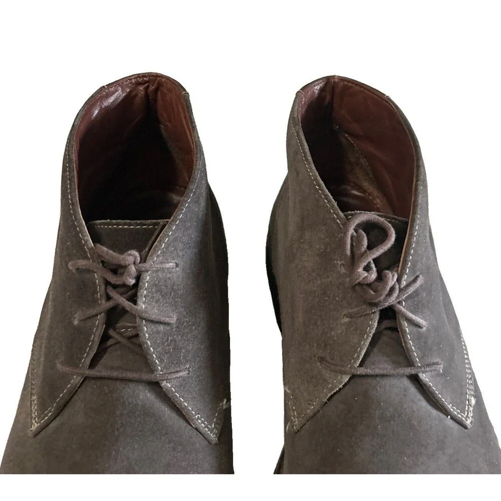Johnston & Murphy Copeland Mens 13M Brown Suede Chukka Ankle Boots Crepe Sole